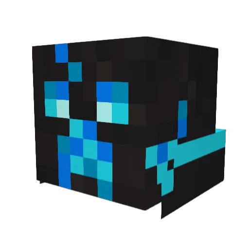 fraby9 Minecraft avatar head, 3D render
