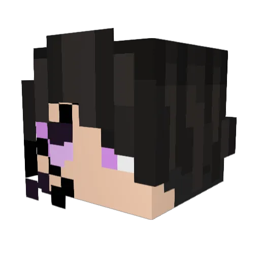 fraf1 Minecraft avatar head, 3D render