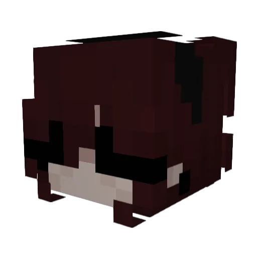 fraggiledoll Minecraft avatar head, 3D render