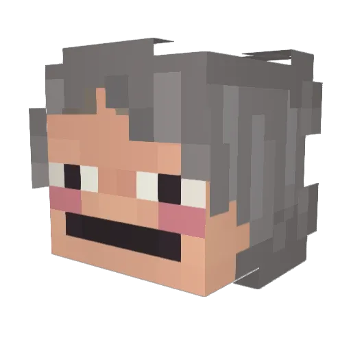 fragi228 Minecraft avatar head, 3D render