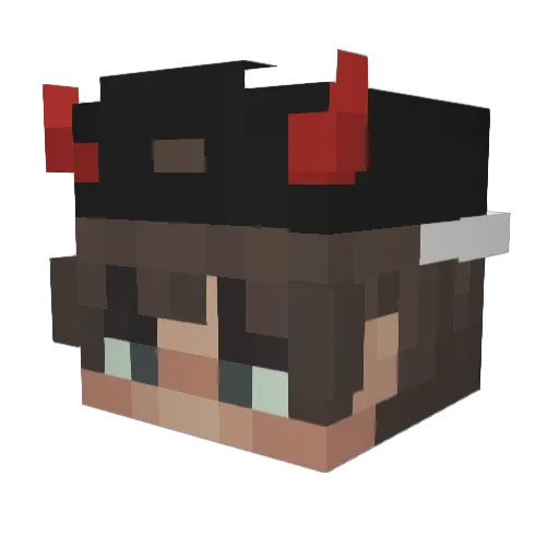 fragnk Minecraft avatar head, 3D render