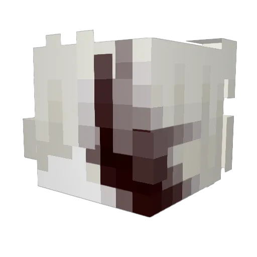 frahahaz Minecraft avatar head, 3D render