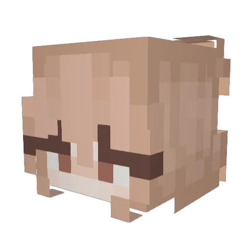 fraimee Minecraft avatar head, 3D render