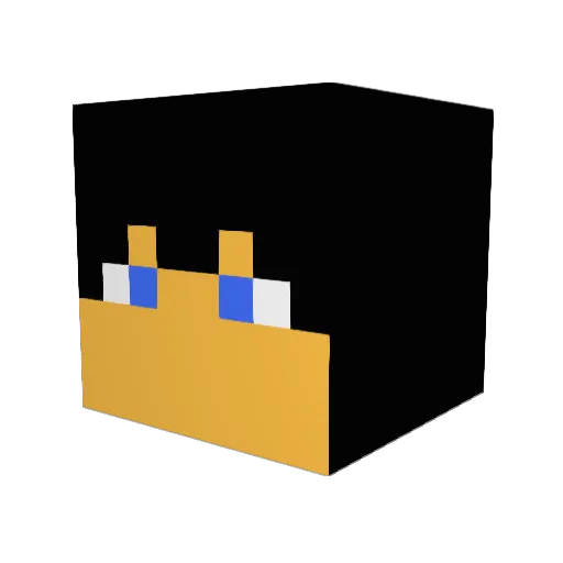 frajeeer Minecraft avatar head, 3D render