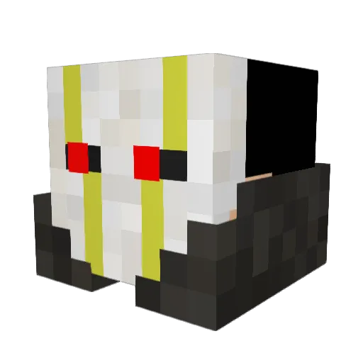 fralen Minecraft avatar head, 3D render