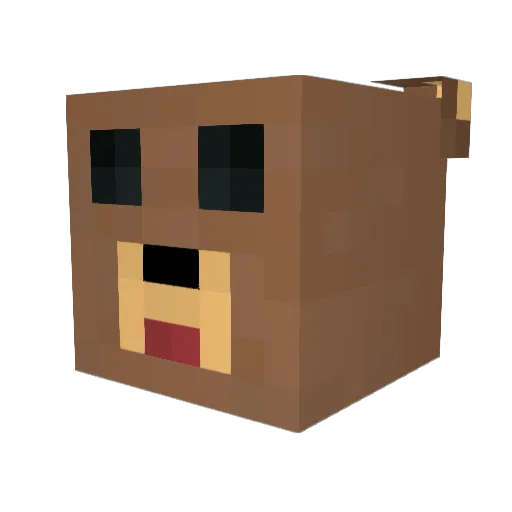 fralick123 Minecraft avatar head, 3D render