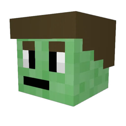 framer13 Minecraft avatar head, 3D render