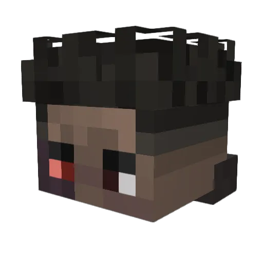 framev8 Minecraft avatar head, 3D render