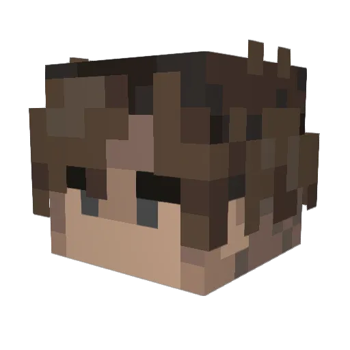 framuss Minecraft avatar head, 3D render