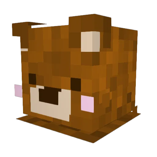 fran4658 Minecraft avatar head, 3D render