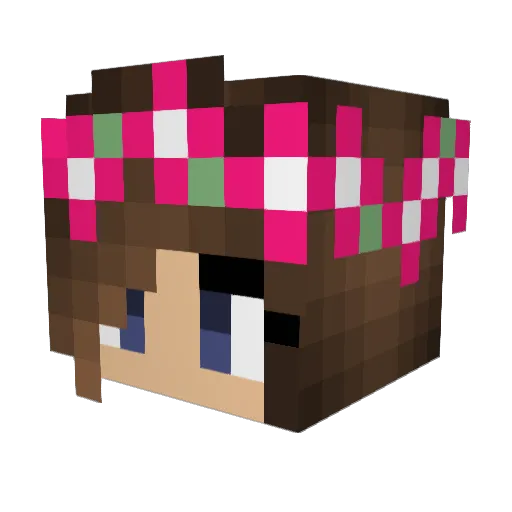 fran8500 Minecraft avatar head, 3D render