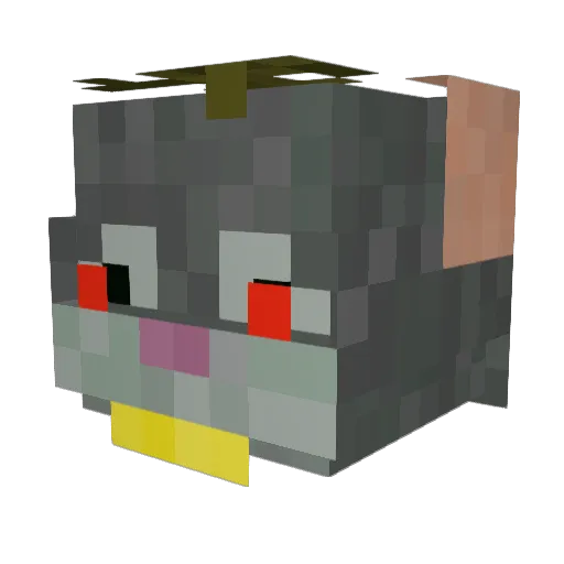 fran_gavedu Minecraft avatar head, 3D render