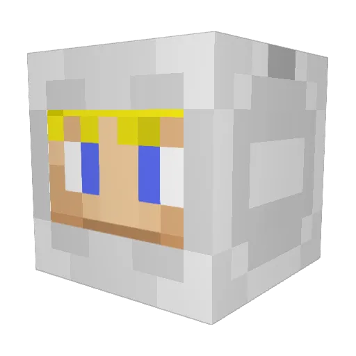 francedo Minecraft avatar head, 3D render