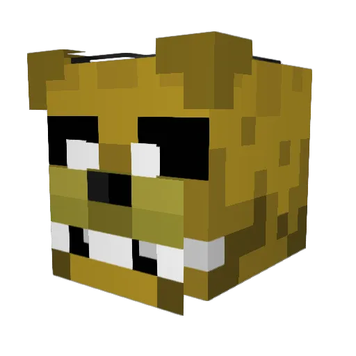 francedog Minecraft avatar head, 3D render