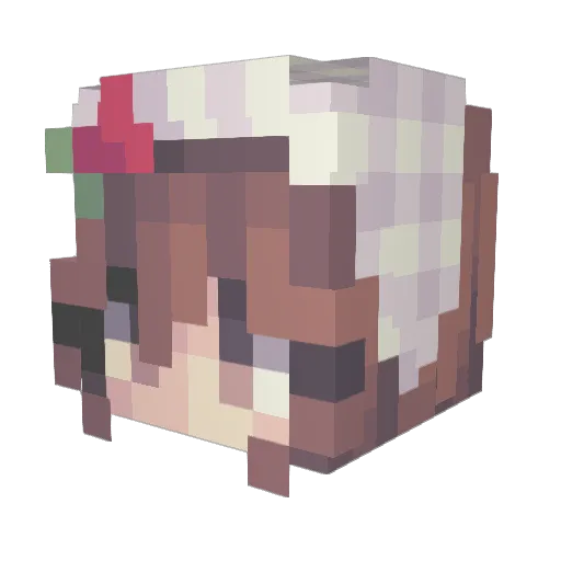 frances_gon Minecraft avatar head, 3D render