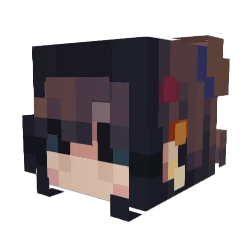 francescafonte Minecraft avatar head, 3D render