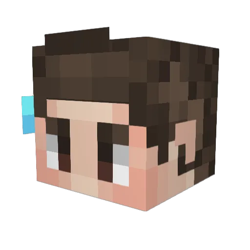 franci_clancy Minecraft avatar head, 3D render