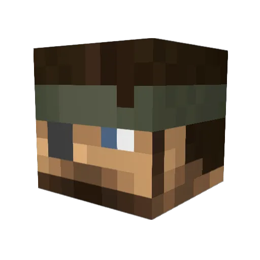 francis369 Minecraft avatar head, 3D render