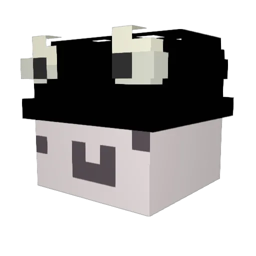 francisco1712_ Minecraft avatar head, 3D render