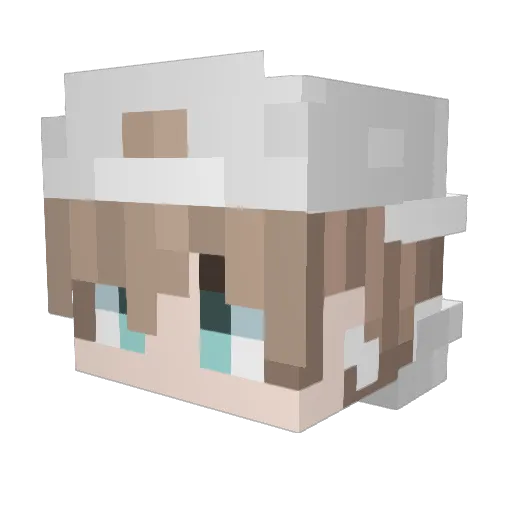 francisgt Minecraft avatar head, 3D render