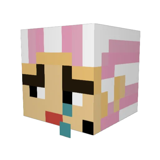 francoalcachofa Minecraft avatar head, 3D render