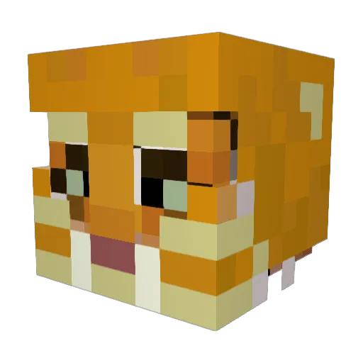 francoencinas Minecraft avatar head, 3D render