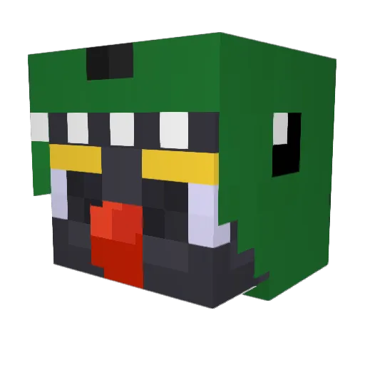 francolius Minecraft avatar head, 3D render