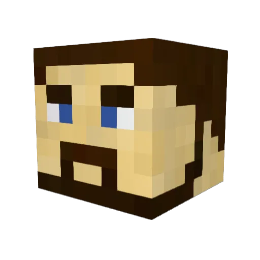 francotrek Minecraft avatar head, 3D render