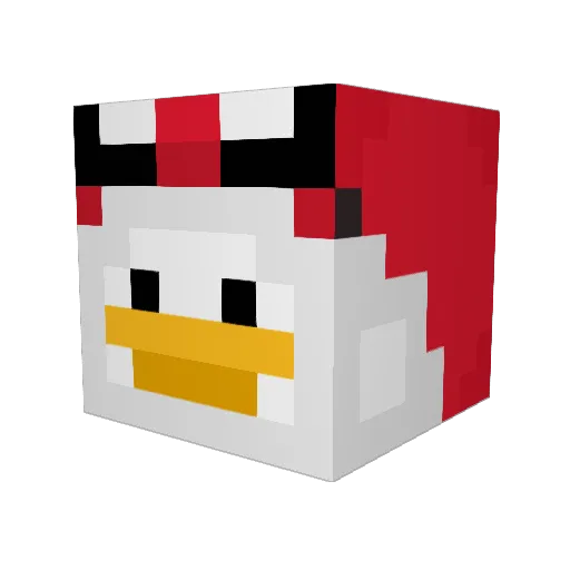 francyk Minecraft avatar head, 3D render
