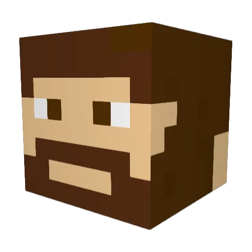 frand2001 Minecraft avatar head, 3D render