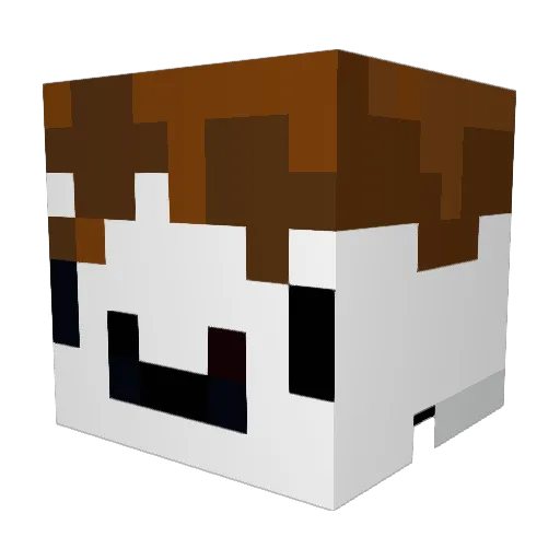 frandiego Minecraft avatar head, 3D render