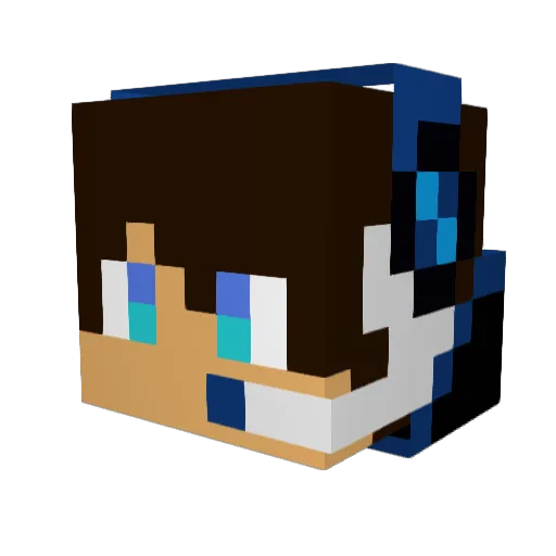 franek019 Minecraft avatar head, 3D render