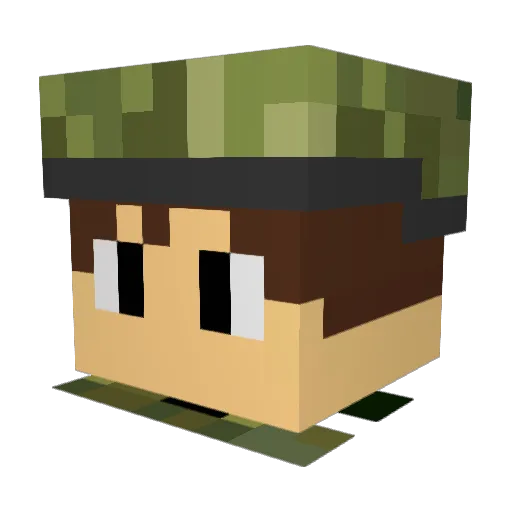 franeks1999 Minecraft avatar head, 3D render