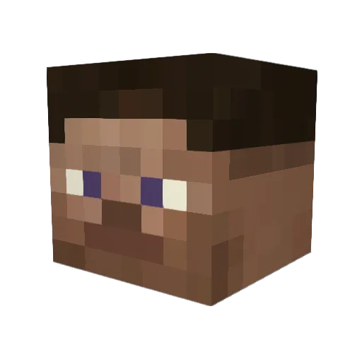 frangolo Minecraft avatar head, 3D render