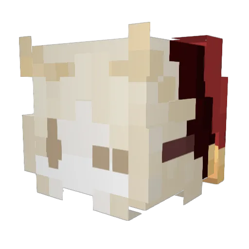 frank40 Minecraft avatar head, 3D render