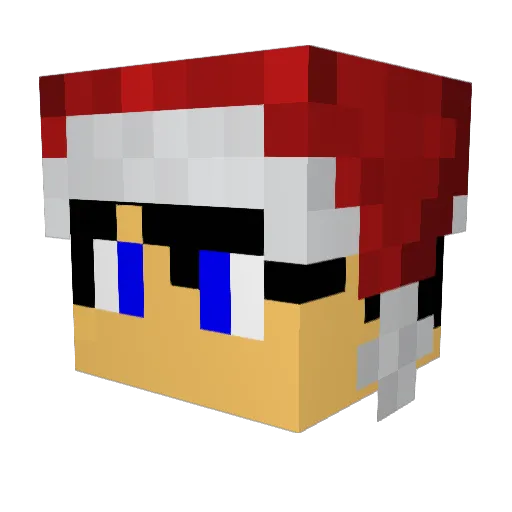 frank8233 Minecraft avatar head, 3D render