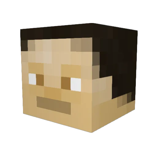 frankbac Minecraft avatar head, 3D render