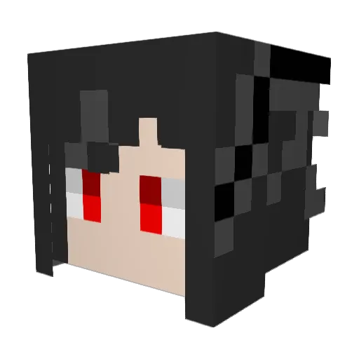 frankbai Minecraft avatar head, 3D render