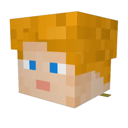 frankeeerr Minecraft avatar head, 3D render
