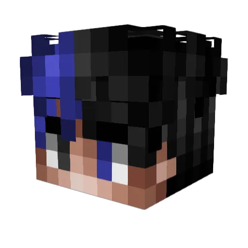 frankfort Minecraft avatar head, 3D render