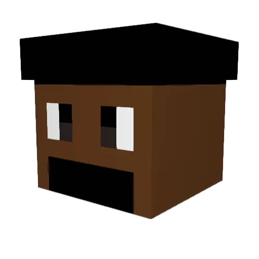 frankiboo Minecraft avatar head, 3D render