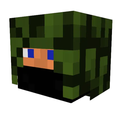 frankie39 Minecraft avatar head, 3D render