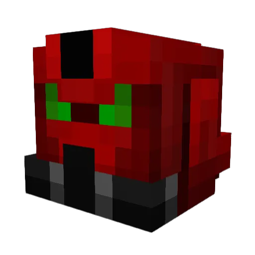 frankiefitzp Minecraft avatar head, 3D render