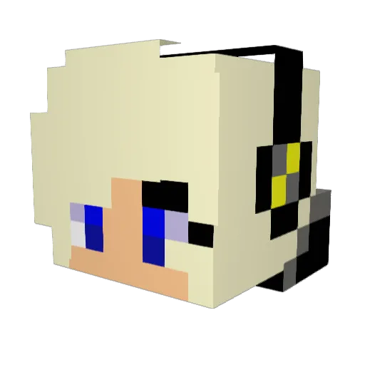 frankiestein Minecraft avatar head, 3D render