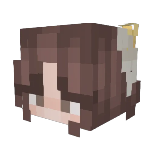 frankikay Minecraft avatar head, 3D render