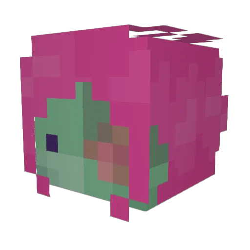 frankssiiee Minecraft avatar head, 3D render