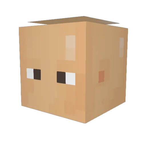 franktrisha Minecraft avatar head, 3D render