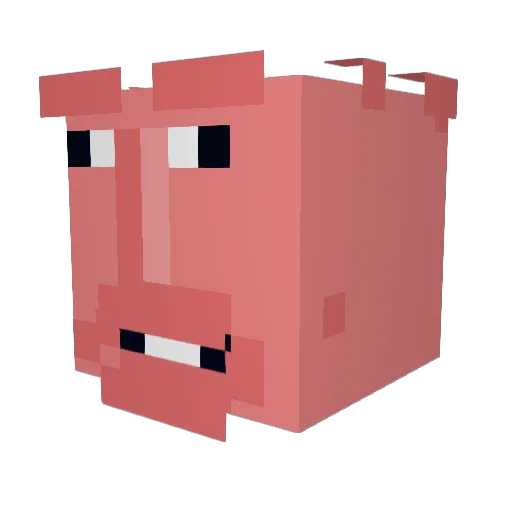 frankydotb Minecraft avatar head, 3D render