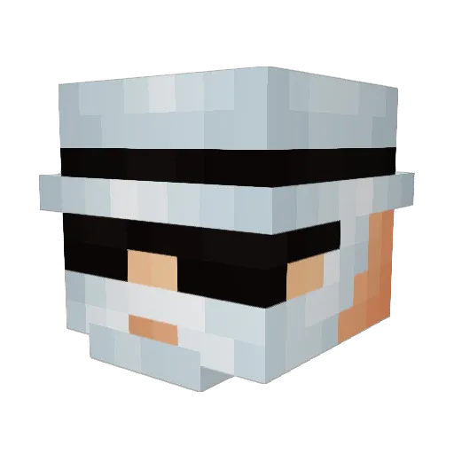 frankylai Minecraft avatar head, 3D render