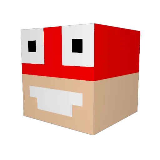 frankytboew Minecraft avatar head, 3D render